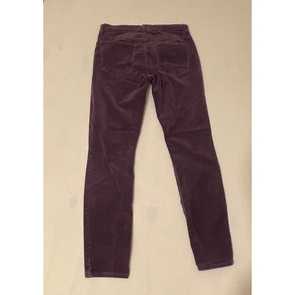 Gap 1969 Women's Womens 28R True Skinny Purple Corduroy Pants Mid Rise Stretch - Picture 9 of 10